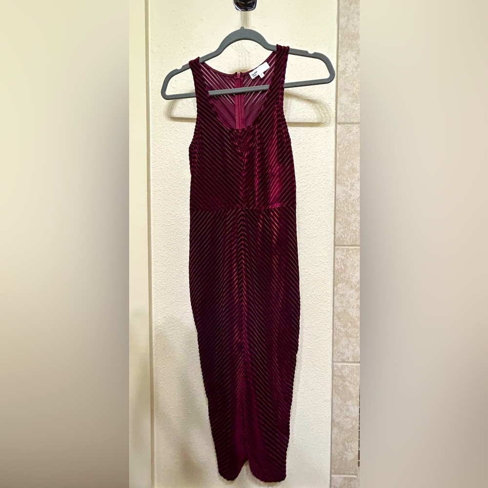Velvet bodycon dress